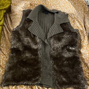 🧚Brown Faux Fur Vest